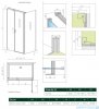 Radaway Nes Black Kds II kabina 90x80cm lewa czarny mat/szkło przejrzyste 10033090-54-01L/10040080-54-01